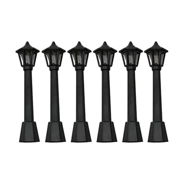 LQ Industrial Mini Lamppost 6 piezas miniatura tren tren_1