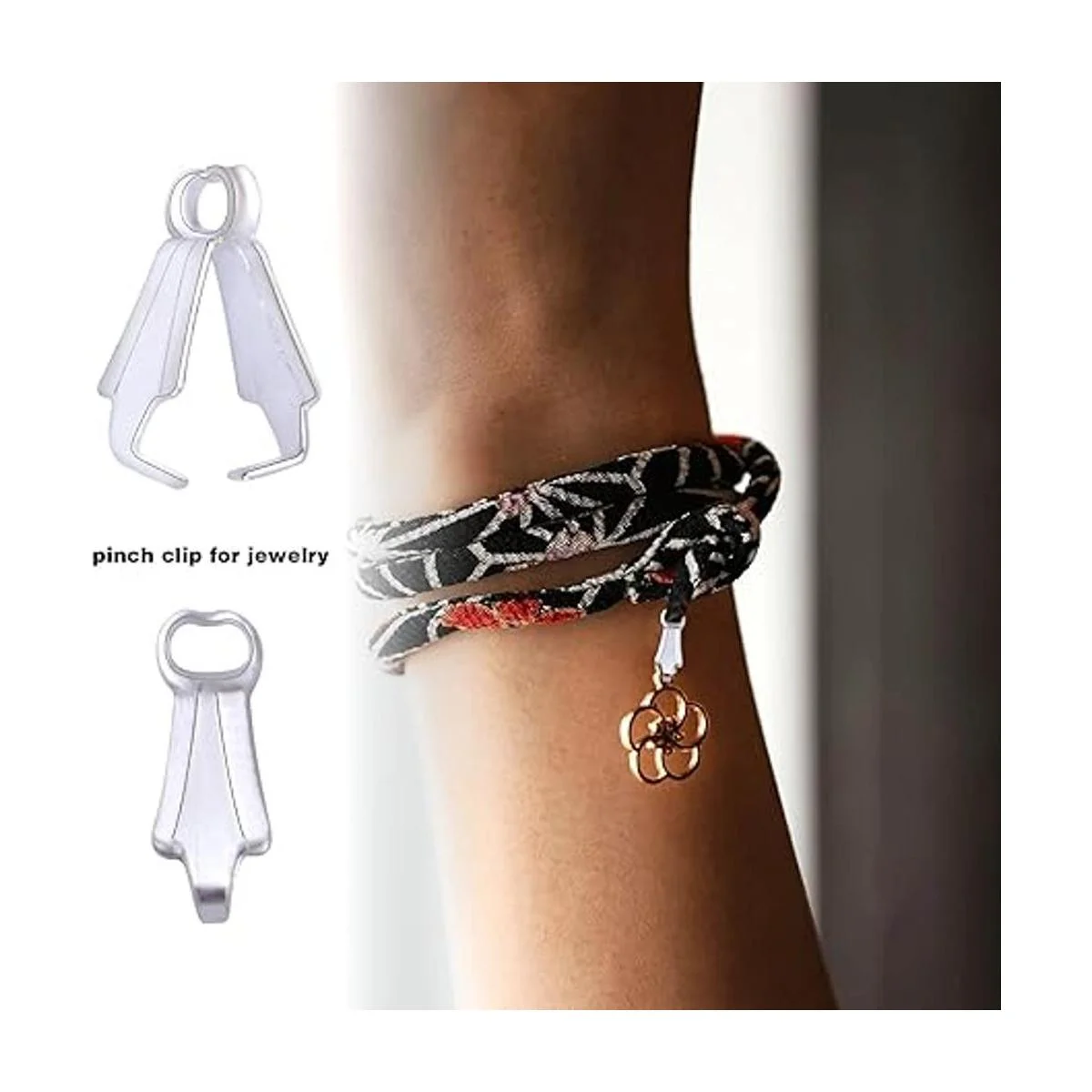 200 piezas de clip de pellizco de aleación de cierre de_5