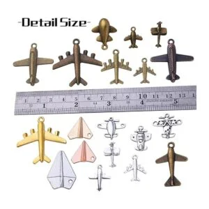 BronaGrand Dije de avión de 3.53 oz con dije de avión de_3