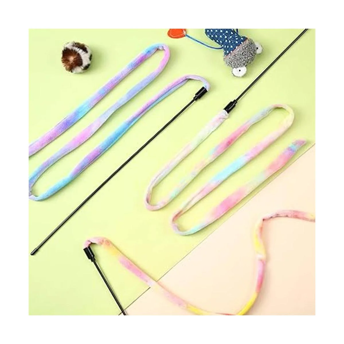 3 piezas de varita de gato de la selva juguete_2