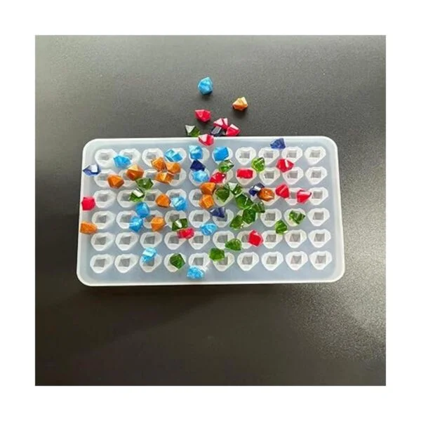 AMZTOART Molde de resina para hacer 60 cristales molde de_3