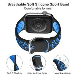 Lerobo Paquete de 3 correas deportivas de silicona suave_2