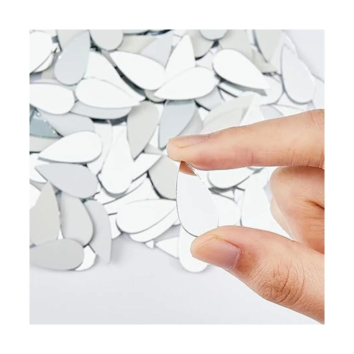 OLYCRAFT 150 piezas de espejos de lágrima pequeños_3