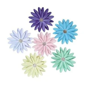 Mybbshower Flores de margaritas de papel pastel de 8_1