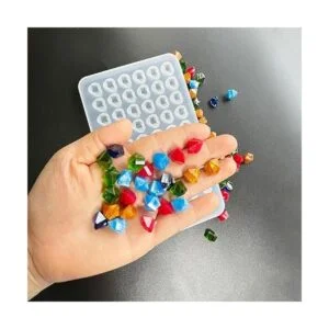 AMZTOART Molde de resina para hacer 60 cristales molde de_2