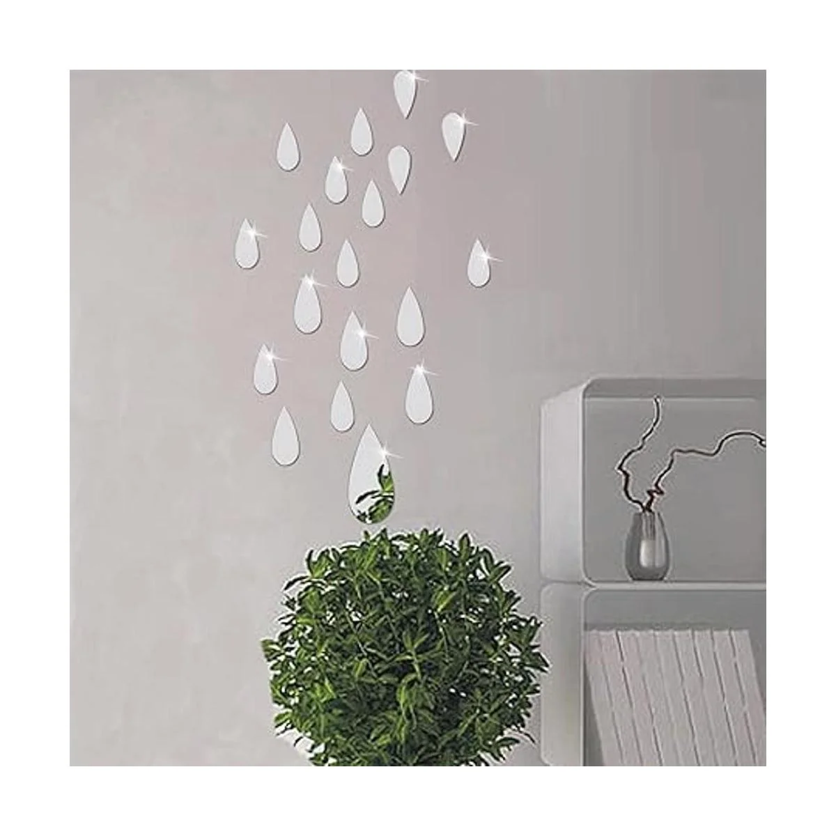 OLYCRAFT 150 piezas de espejos de lágrima pequeños_6