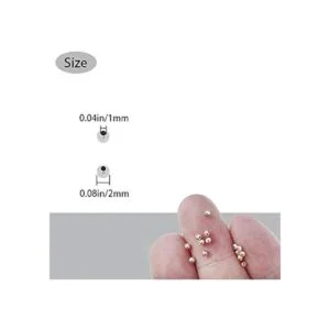 Mulutoo 4800 cuentas espaciadoras de metal de 0.079 in_2