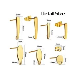 Aylifu Pendientes de 30 piezas de acero inoxidable_2