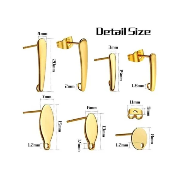 Aylifu Pendientes de 30 piezas de acero inoxidable_2