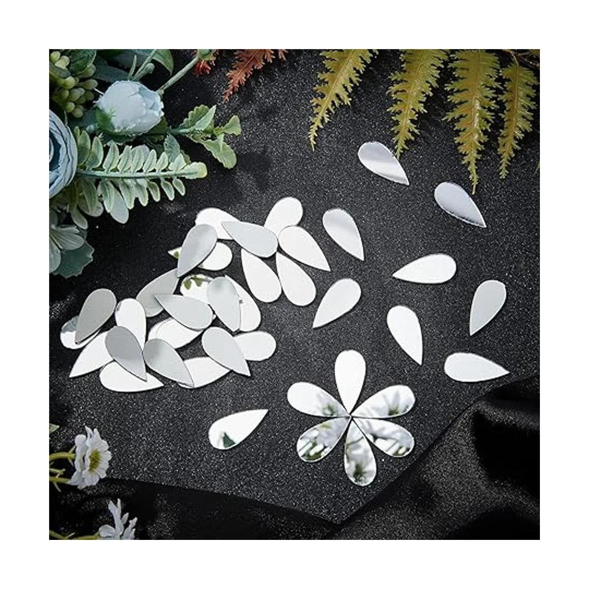 OLYCRAFT 150 piezas de espejos de lágrima pequeños_5