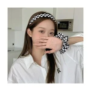 acolchada a cuadros mujer color blanco y negro_5