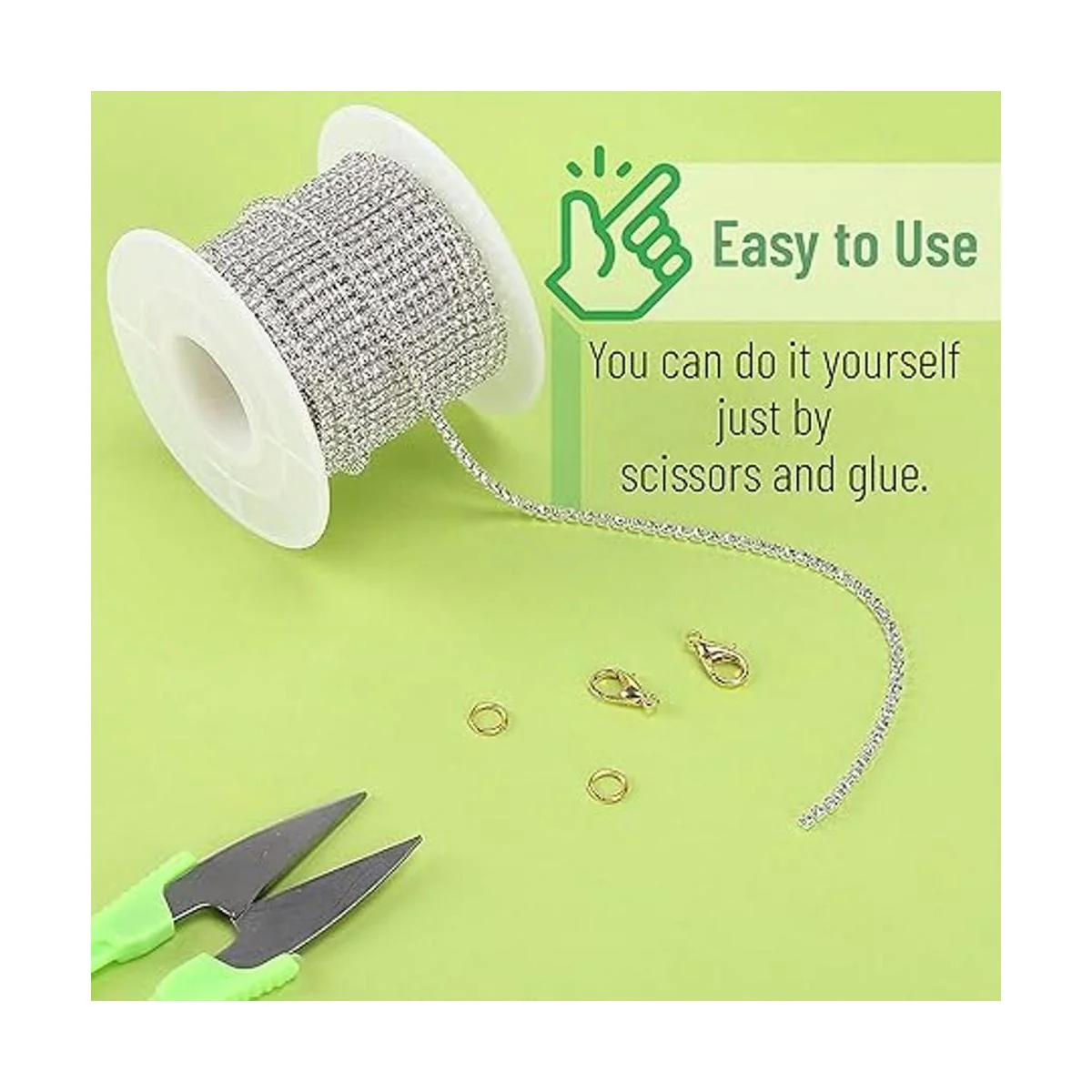 Mr. Pen Cadena de cierre de diamantes de imitación de_4