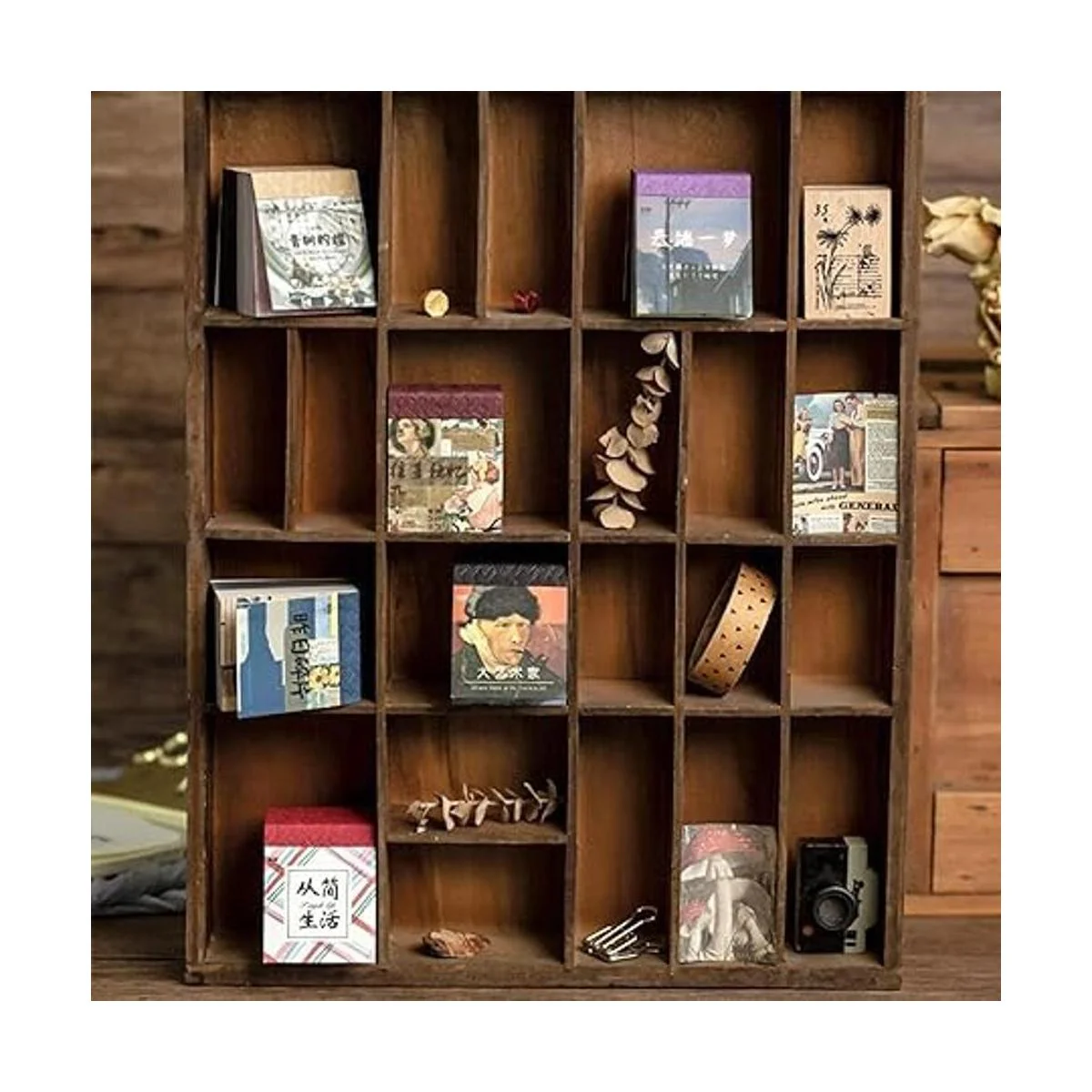 HOMICO 400 piezas de diario de basura material vintage_5