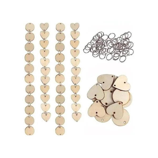 Qililandiy 200 unidades en total adornos de madera_1