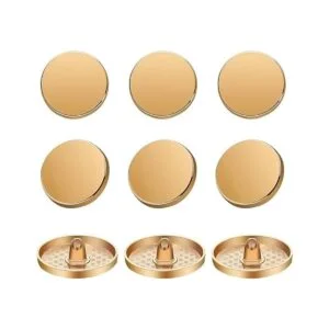 30 piezas de metal plano botón de aleación de botón_3