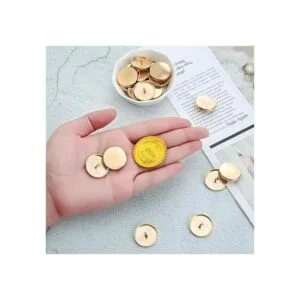 30 piezas de metal plano botón de aleación de botón_6