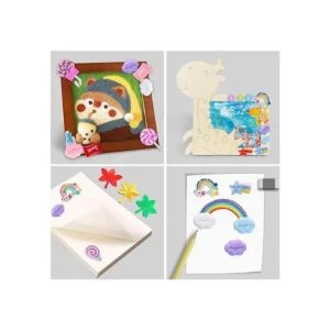 Dijes de slime mixtos con horquillas para el cabello_6