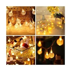 Merdeco Guirnalda de luces enchufables 20 luces LED de 10_6