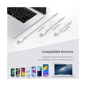 Cable USB C corto de 6 pulgadas carga rápida paquete de_7