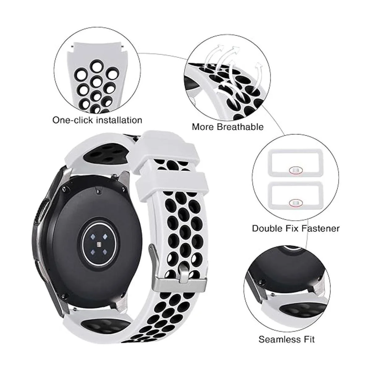 Lerobo Correa de reloj de 0.866 in compatible con Samsung_2