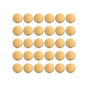30 piezas de metal plano botón de aleación de botón_1