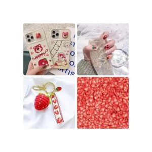 AUEAR 3.53 oz de decoración de uñas de fresa fruta_3