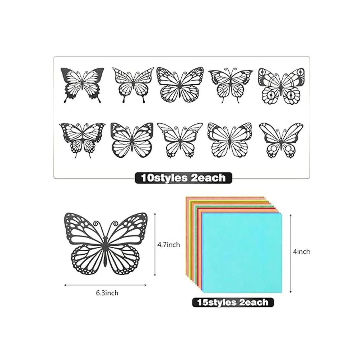 MixTeach Kit de 50 piezas de atrapasoles de mariposa 10_2