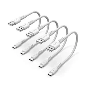 Cable USB C corto de 6 pulgadas carga rápida paquete de_1