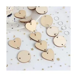Qililandiy 200 unidades en total adornos de madera_5