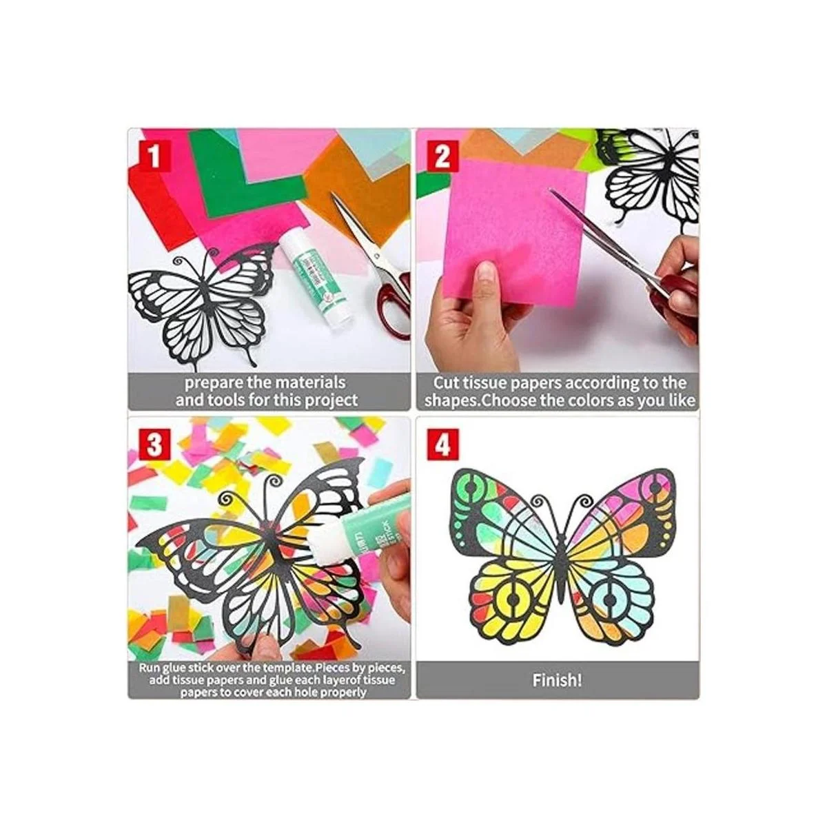 MixTeach Kit de 50 piezas de atrapasoles de mariposa 10_3