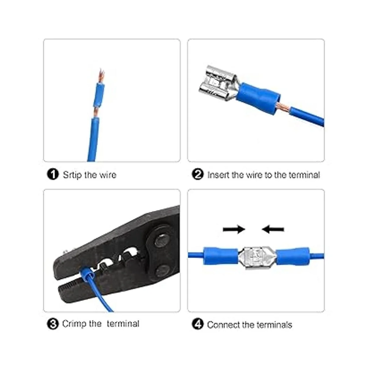 QTATAK Juego de 140 piezas surtido de terminales de cable_2