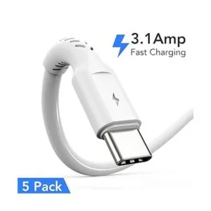 Cable USB C corto de 6 pulgadas carga rápida paquete de_2