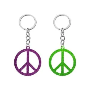 Nifocc Llavero de silicona con forma de paz para hacer_4
