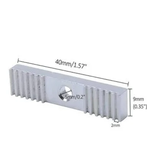 3Dman 2GT correa dentada aluminio engranaje abrazadera_2