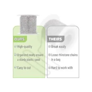 Mr. Pen Cadena de cierre de diamantes de imitación de_5