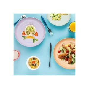 Paquete de 6 platos ligeros de paja de trigo de 6_6