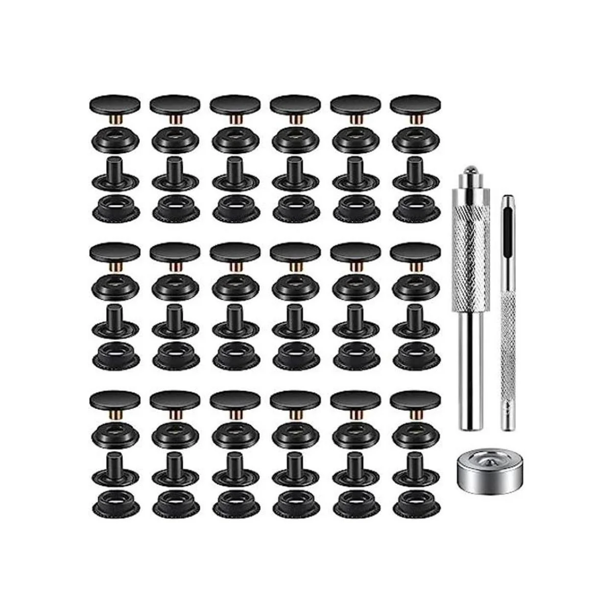 Kit de 72 piezas 18 juegos de cierre a presión_1