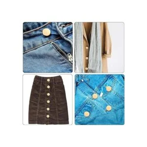 30 piezas de metal plano botón de aleación de botón_7