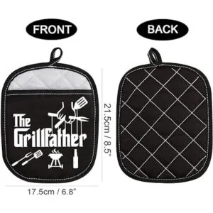 Grill Master BBQ Lover Gift The Grillfather Funny_2