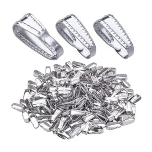200pcs de acero inoxidable Snap Bail Hook Pinch Clip de_1