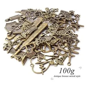 3.53 oz Suministros de Artesanía Antiguo Bronce Médico_3