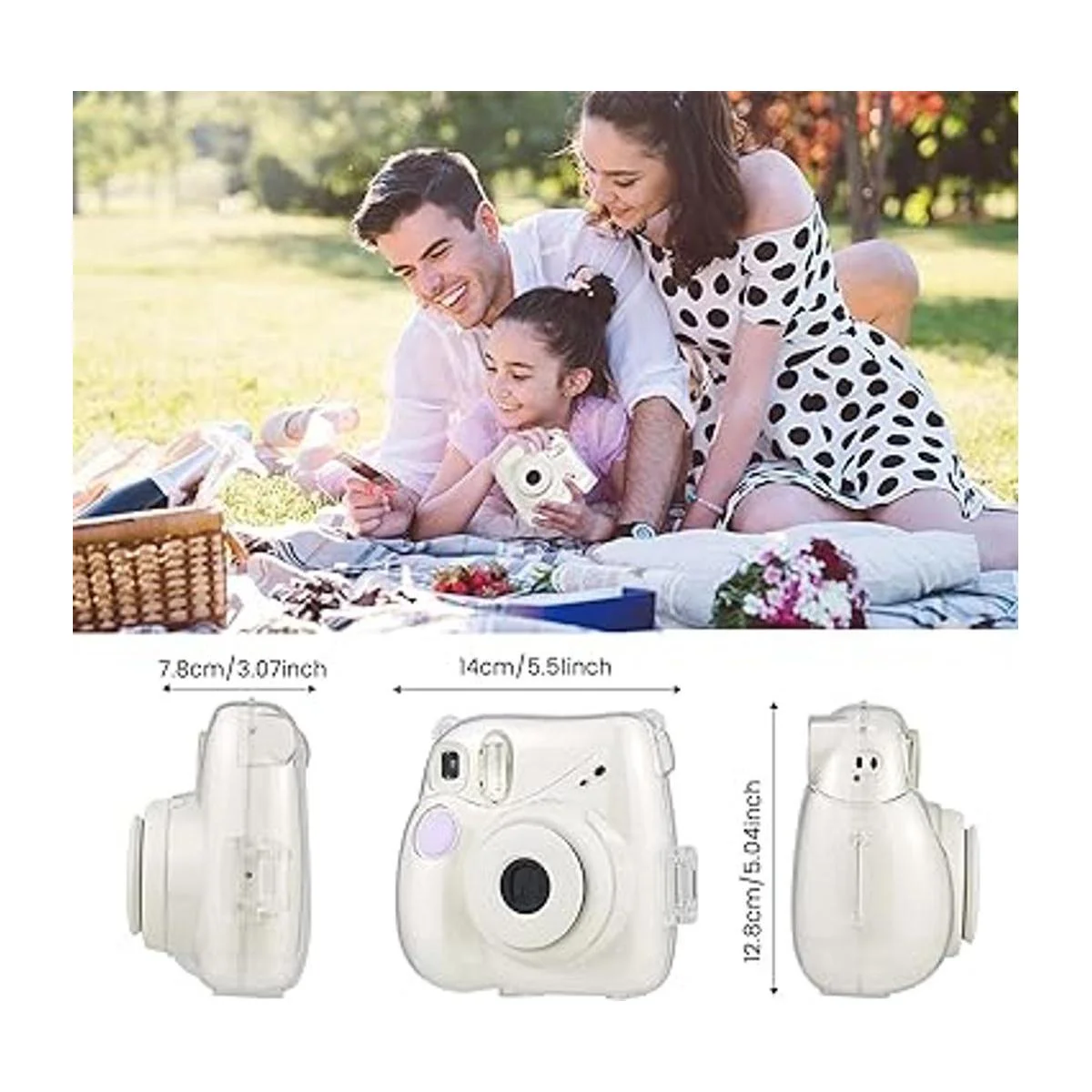 Funda de cristal transparente compatible con cámara_6