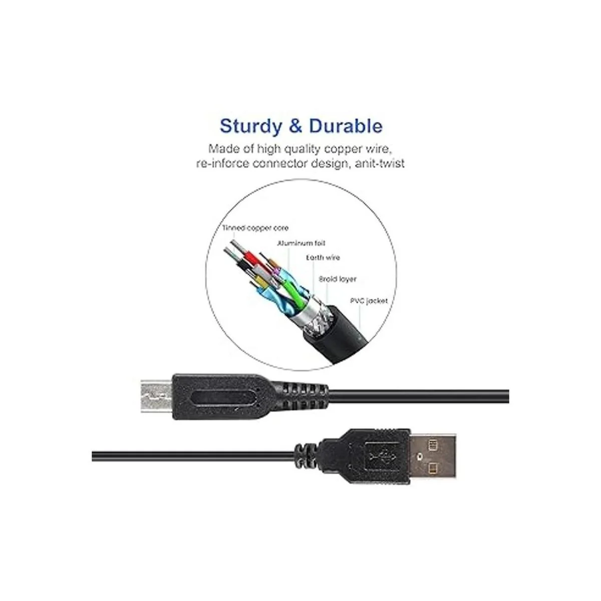 DS Lite Kit de cable de carga USB 2 cables de carga de_6