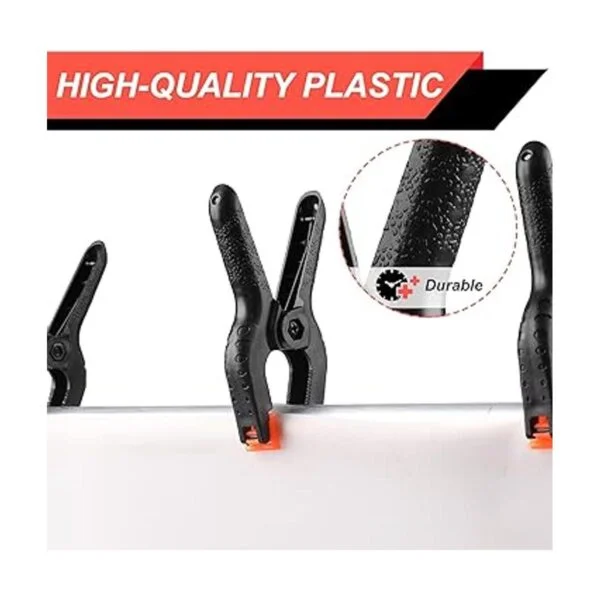 Paquete de 12 abrazaderas de resorte clips de plástico de_3