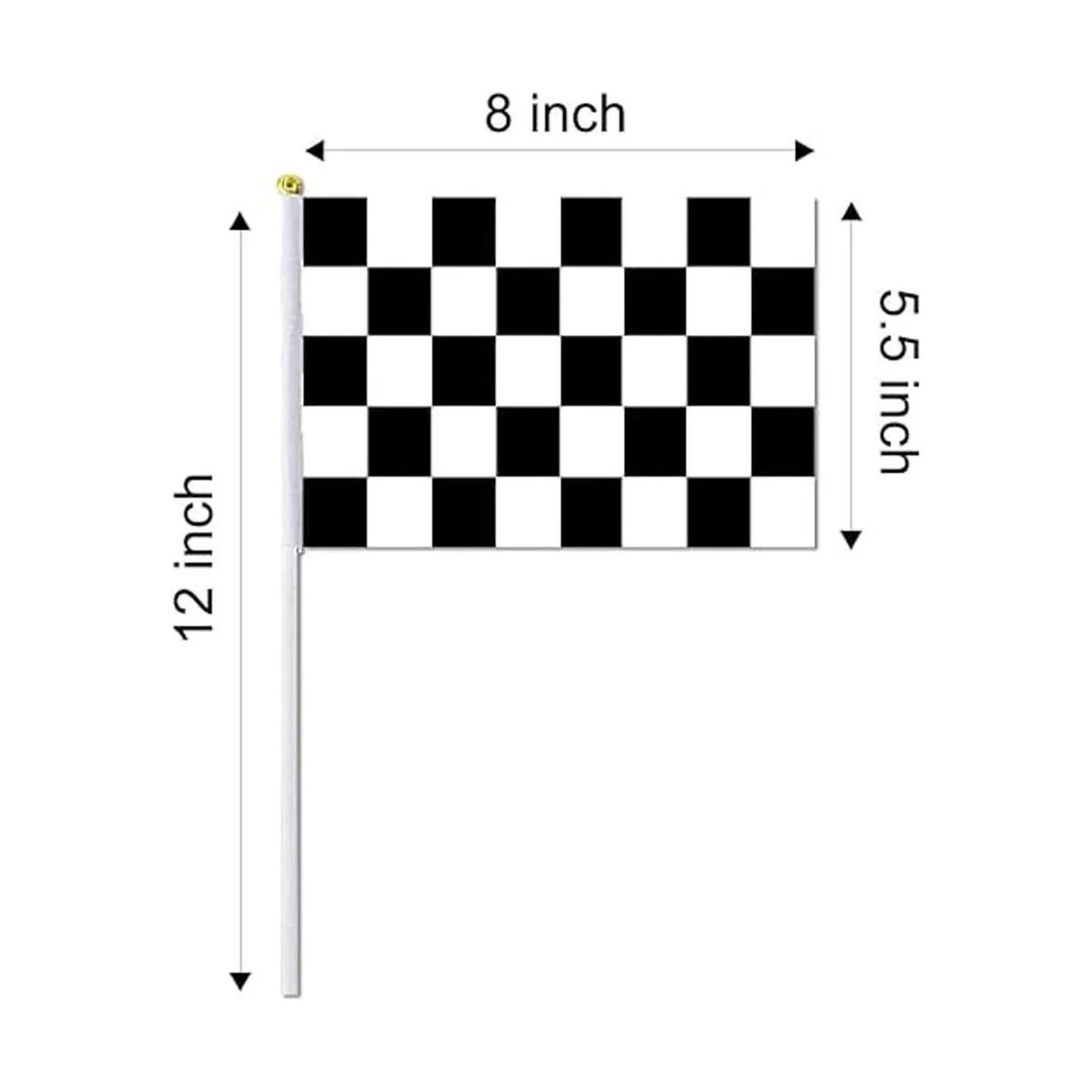 Piokio Paquete de 20 banderas de palo de carreras a_2