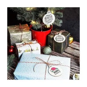 30 discos redondos de madera con agujeros 30 cordeles_2