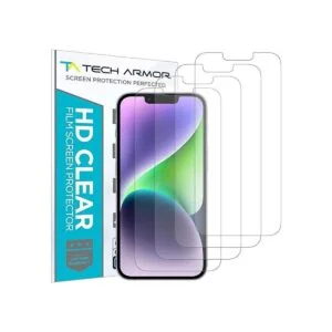 Tech Armor Paquete de 4 protectores de pantalla de_1