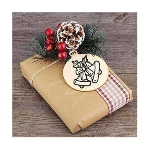 30 discos redondos de madera con agujeros 30 cordeles_6