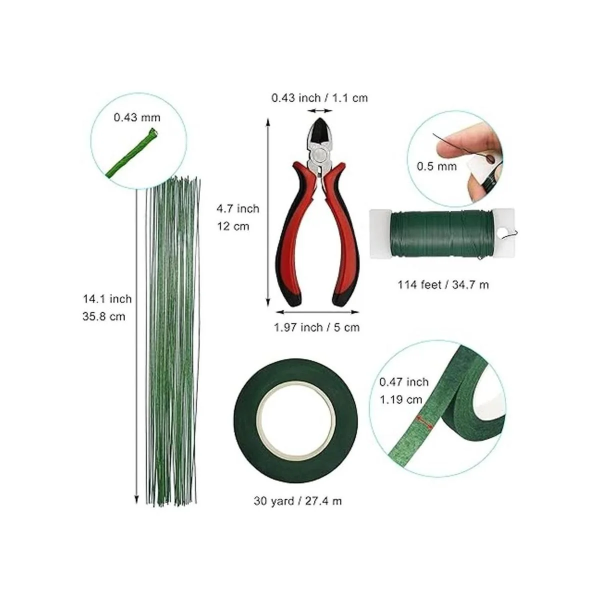 Menecor Kit de arreglos florales para hacer ramos_2