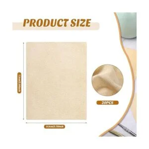 Potchen 20 piezas de gamuza precortada para alisar el_2